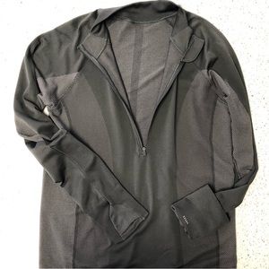 Lululemon 1/2 zip dark grey, size 12